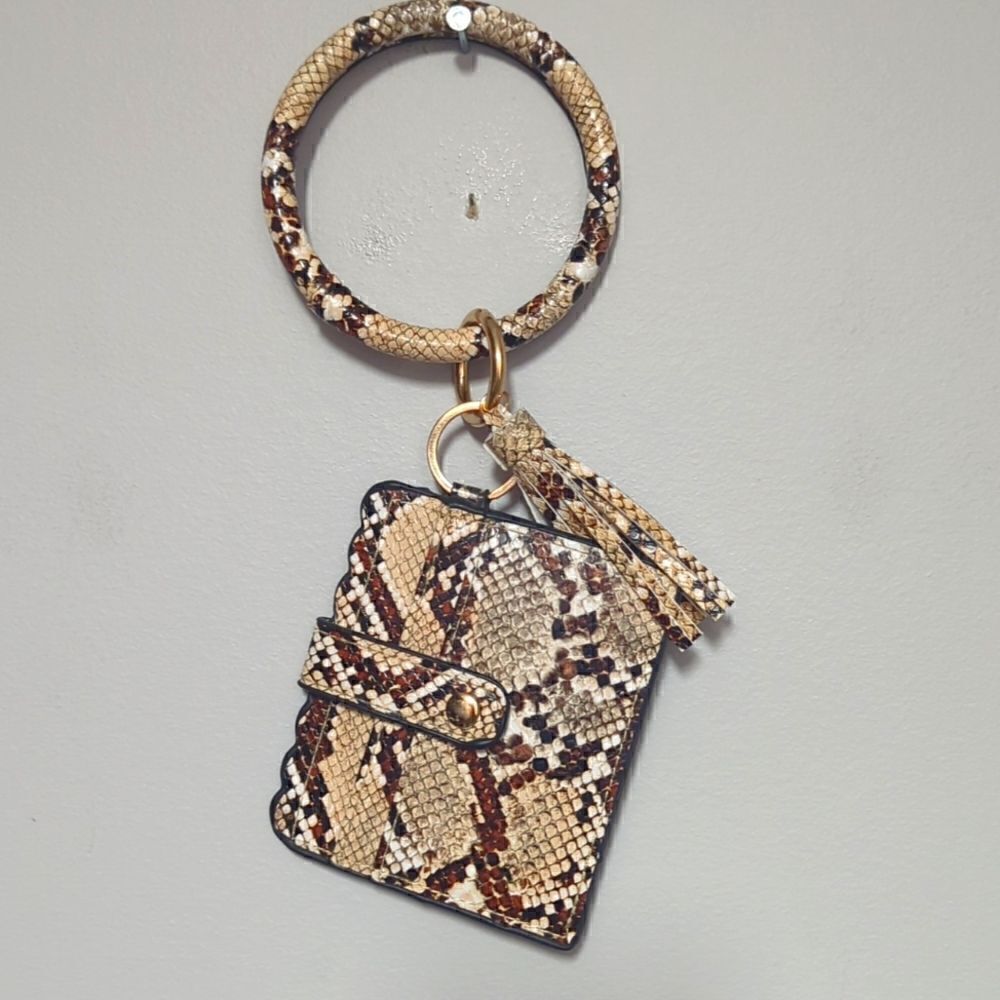 Snakeskin Bracelet Key Holder Wallet